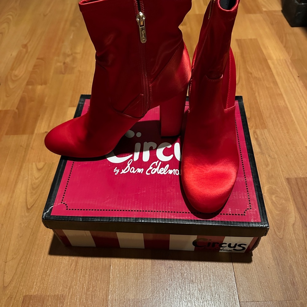Circus by Sam Edelman Bold Red Heeled Boots